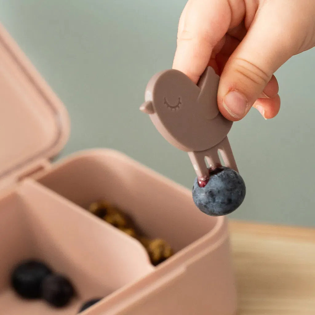 Caja de almuerzo mini con separador | Tiny farm - Rosa