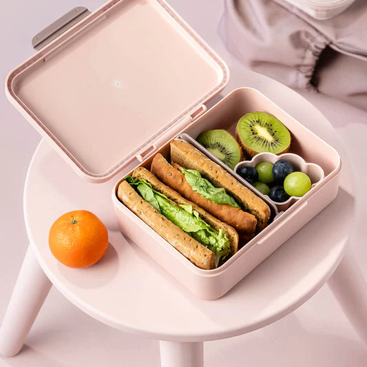 Caja de almuerzo con separador | Tiny farm - Rosa