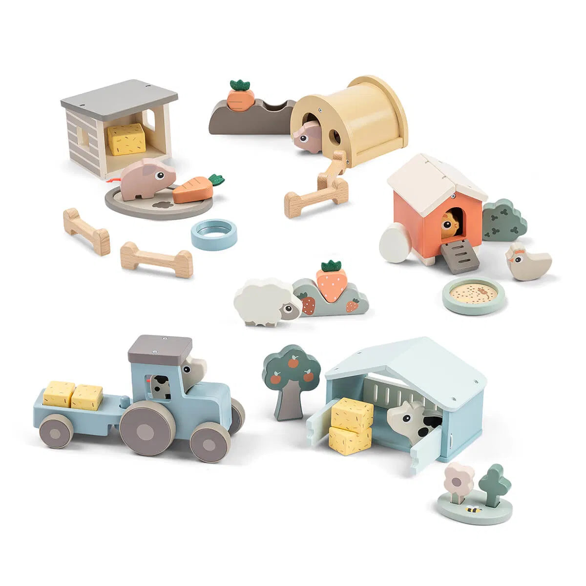 Tiny farm Tractor - Dotti | Azul