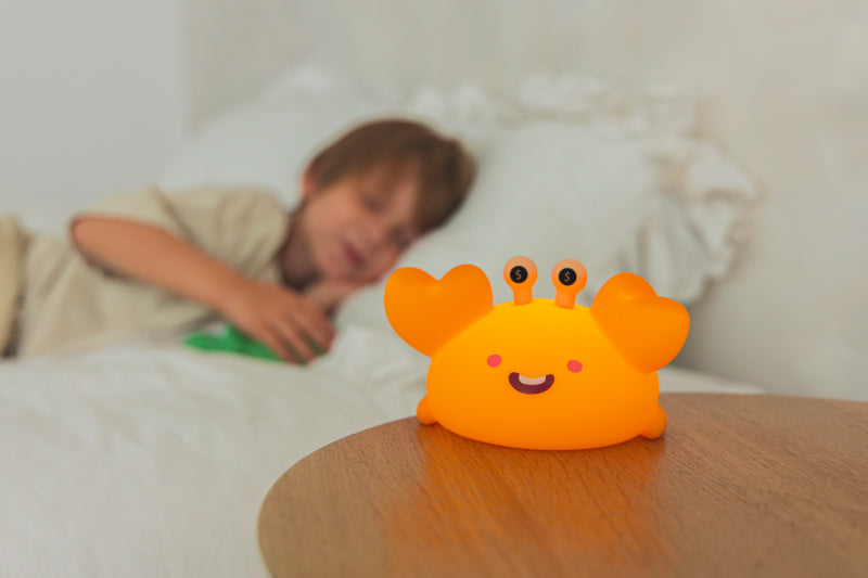 Luz de noche infantil cangrejo naranja