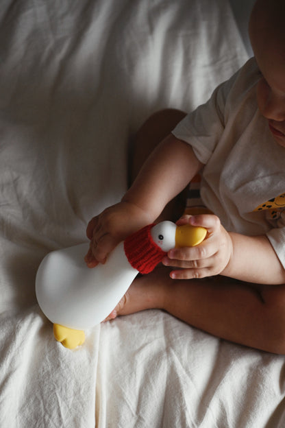 Lámpara de silicona pato para niños