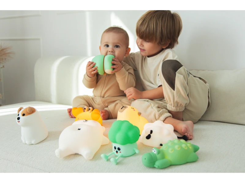 Luces nocturnas infantiles de silicona