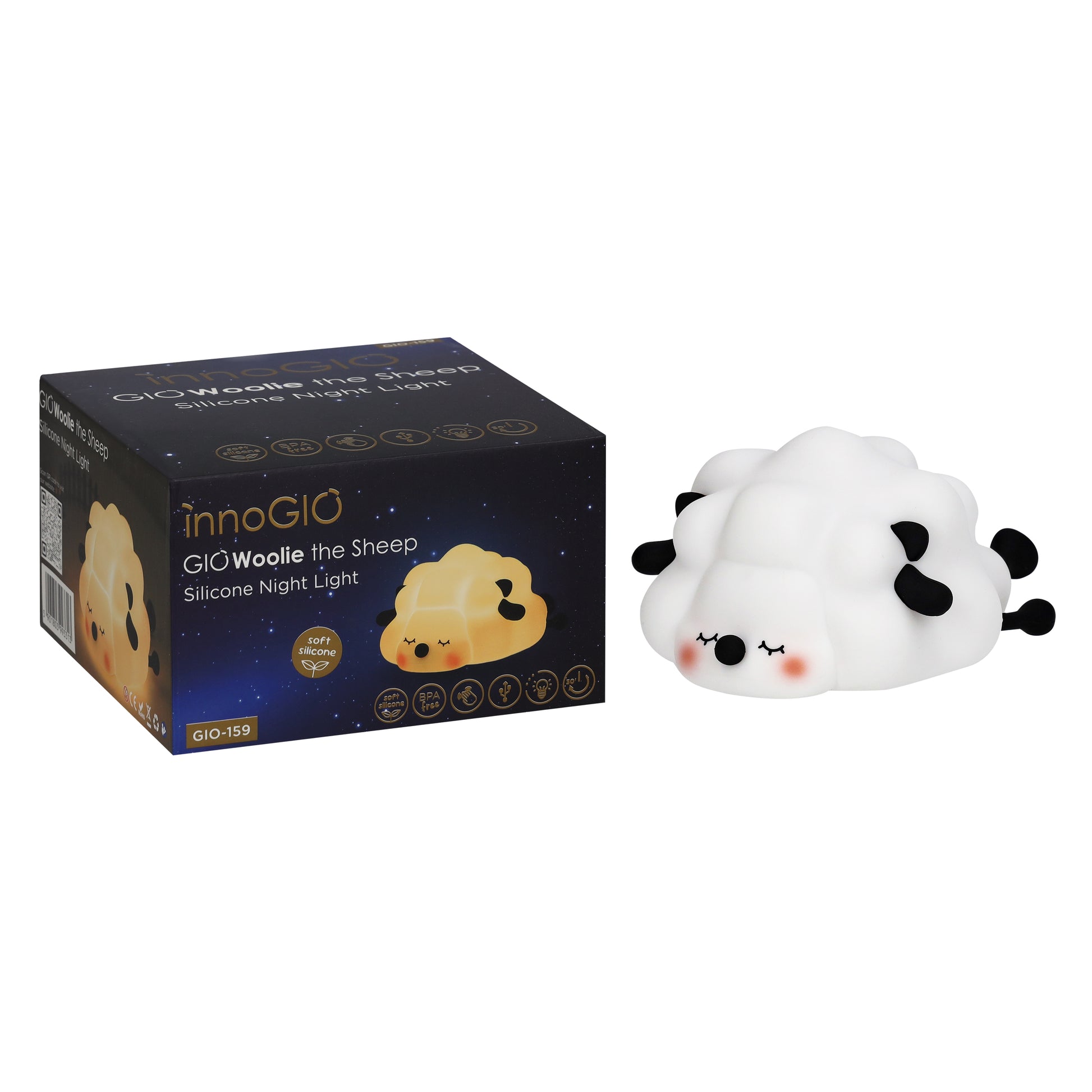 Luz nocturna infantil con forma de oveja