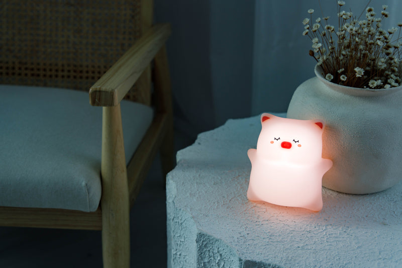 Luz nocturna infantil GIO Sleepy Piggy