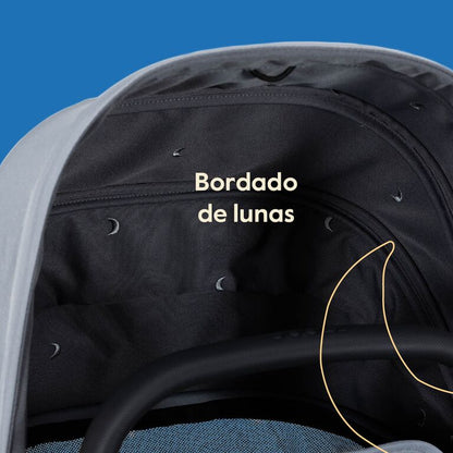 Capazo Joolz Hub2 Lunar Grey interior acolchado