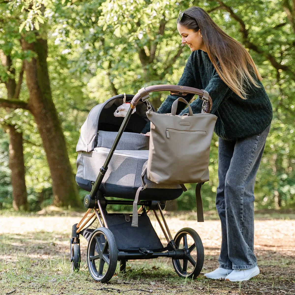 Mochila cambiador portátil para paseo