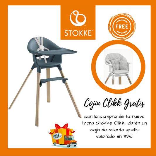 PROMO | Stokke Trona Clikk con cojín asiento GRATIS