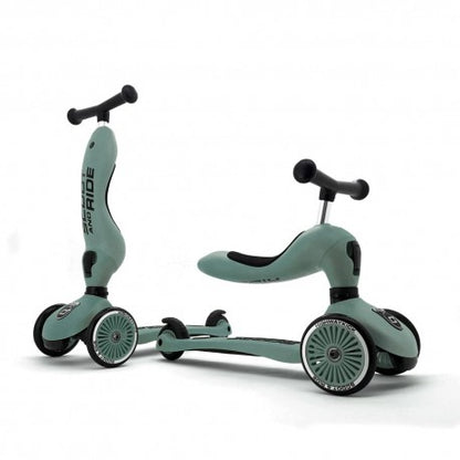 Patinete 2 en 1 HIGHWAYKICK ONE | Verde bosque