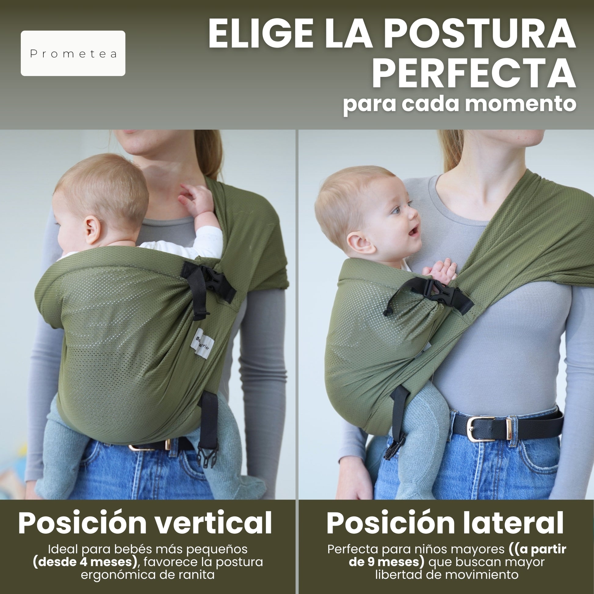 POrtabebés bandolera ergonómica