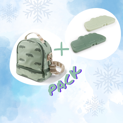 PACK Mochila térmica con enfriadores | Verde