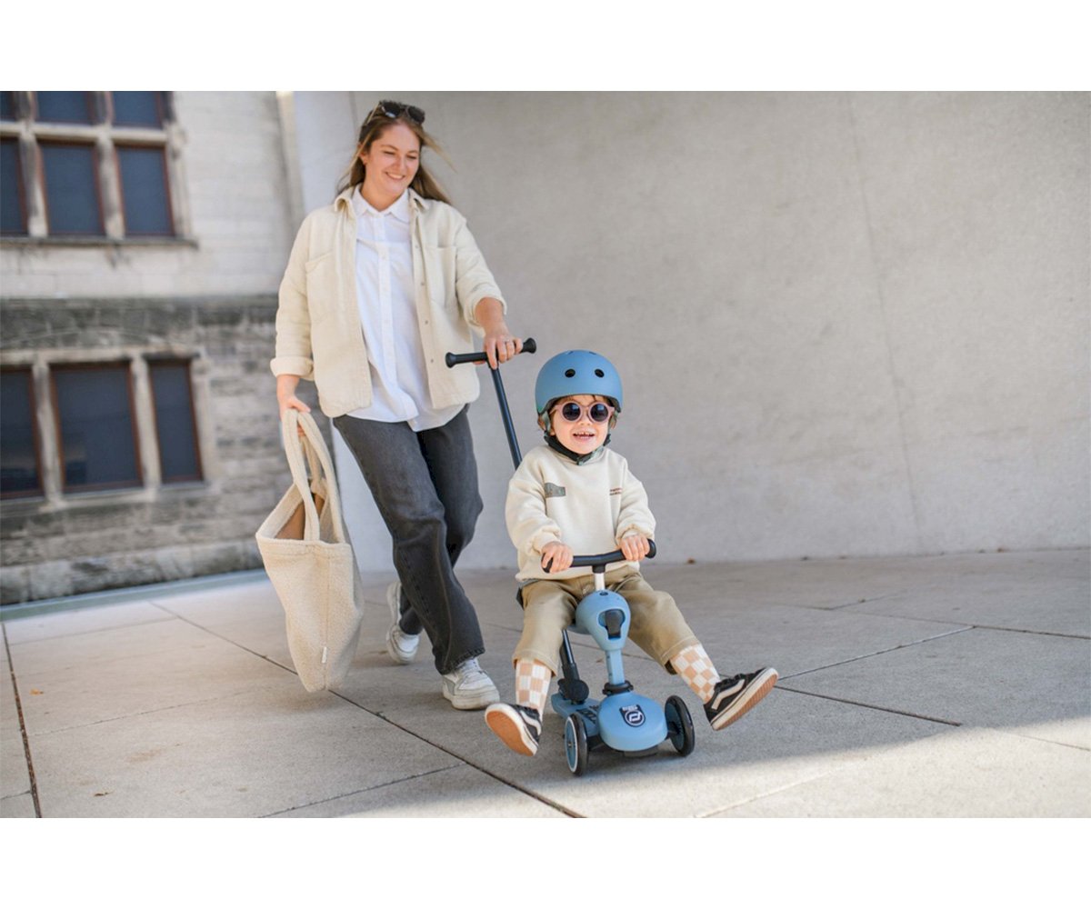 Patinete 3 en 1 HIGHWAYKICK 1 Push and Go | Azul acero