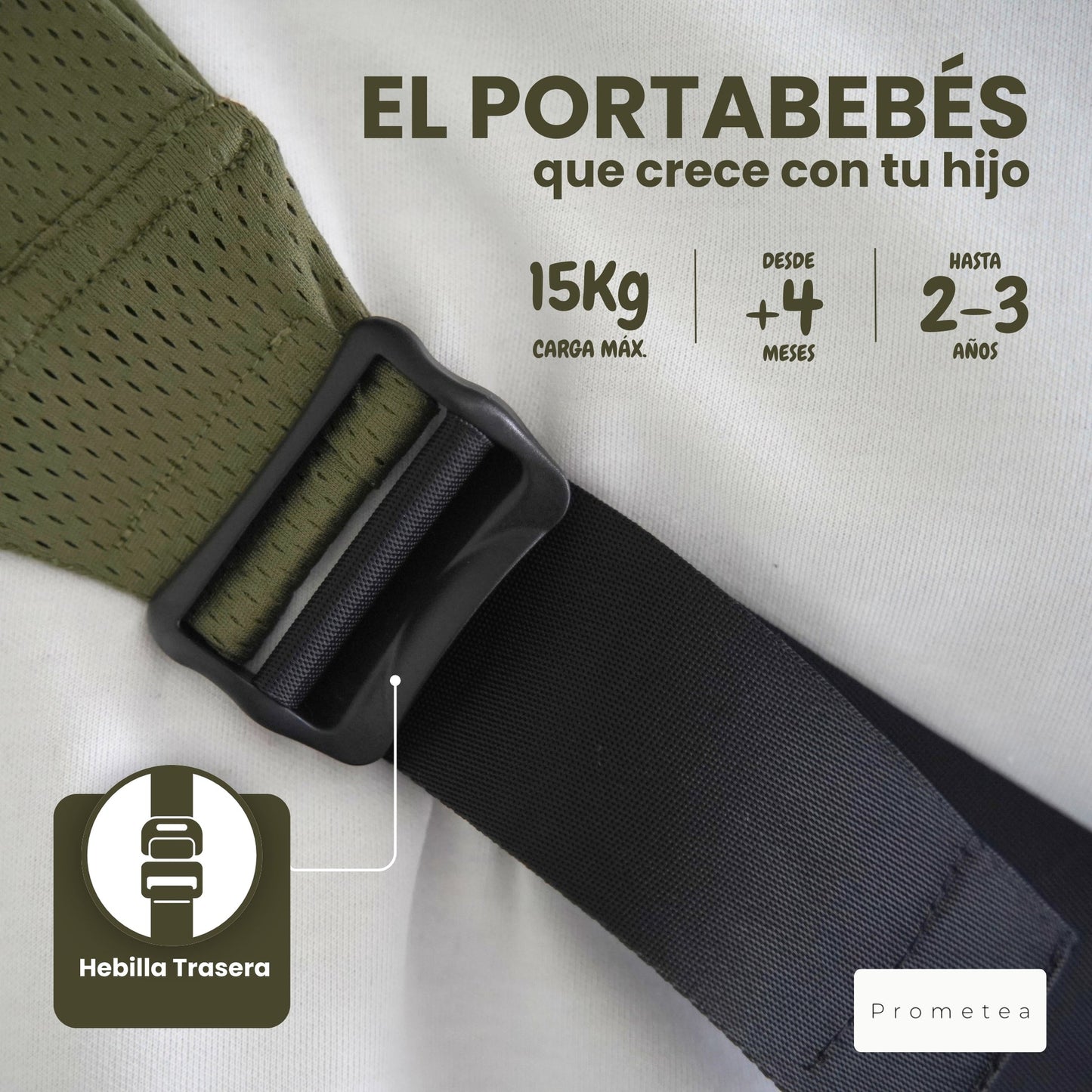 Portabebés bandolera ergonómica
