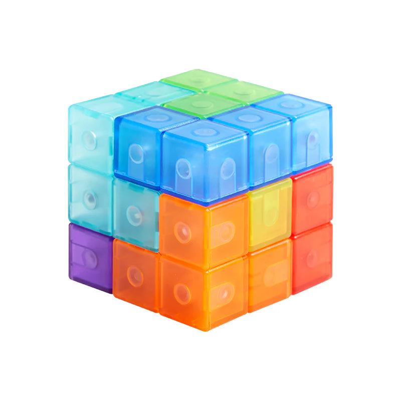 Retos con cubo de bloques magnéticos