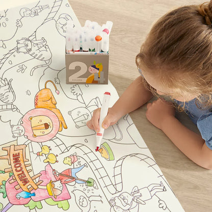 Rollo de papel para colorear infantil