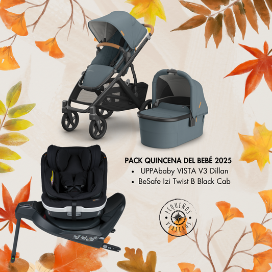 Cochecito UPPAbaby VISTA con silla BeSafe en color Dillan, oferta Quincena del Bebé 2025