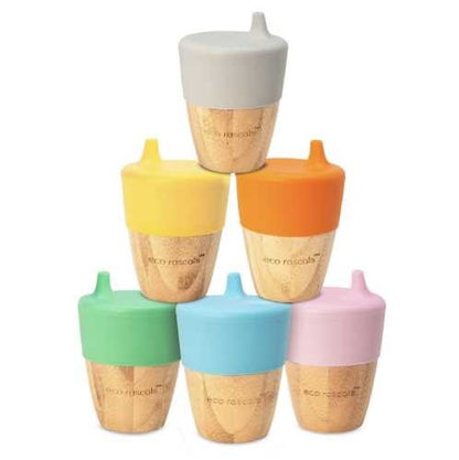 Vaso Bambú y Silicona 190ml | Varios colores