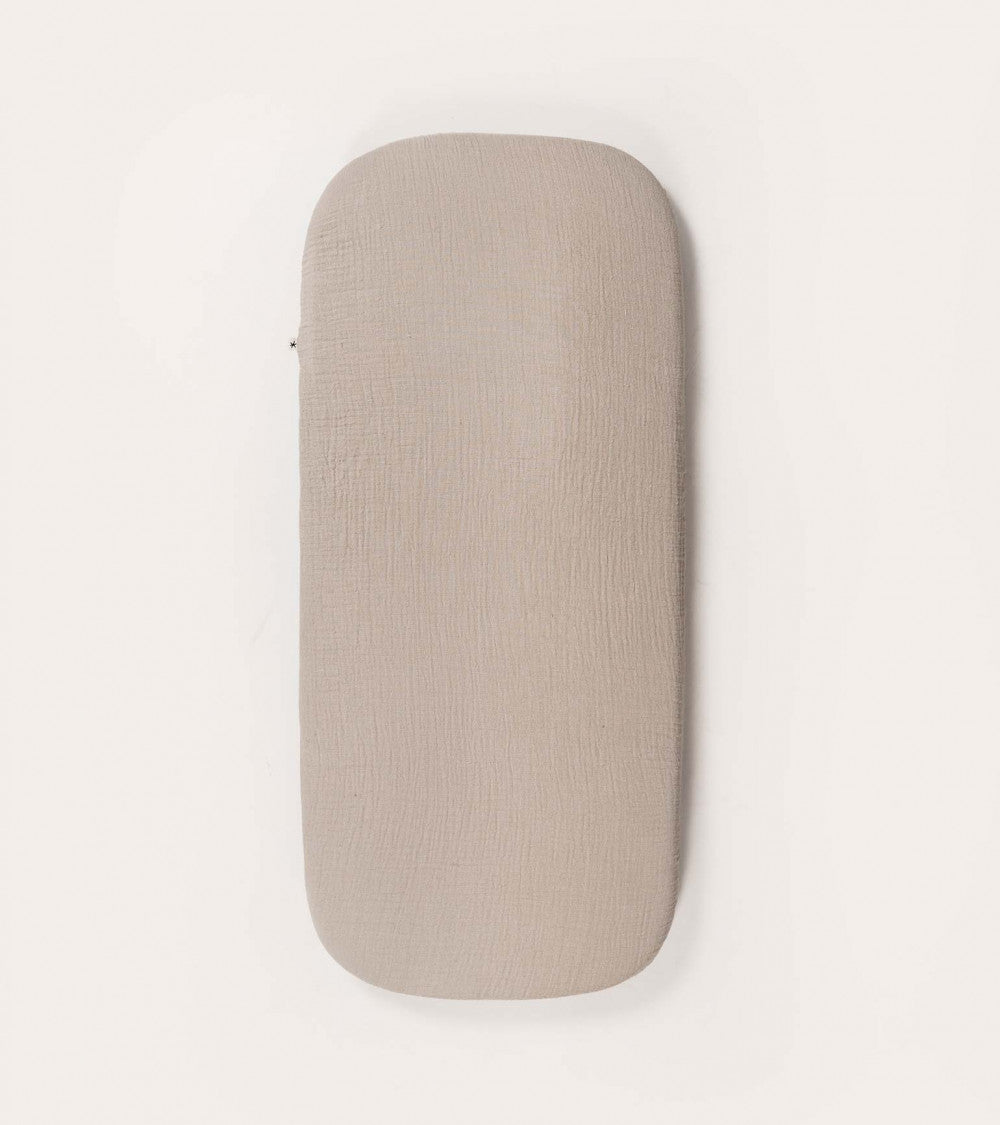 Sábana bajera de muselina 74x32cm | Beige