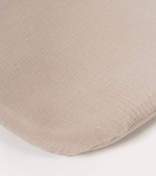 Sábana bajera de muselina 74x32cm | Beige