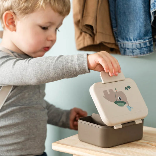 Caja de almuerzo mini con separador | Aventura - Beige