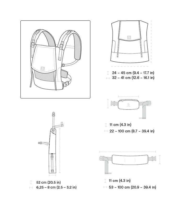 Mochila ergonómica Stokke® Limas™ Mesh