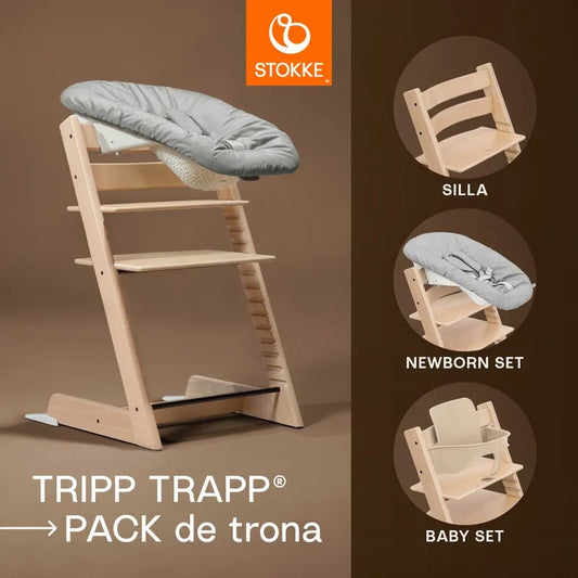 PACK AHORRO | Stokke Tripp Trapp Pack de Trona + Newborn Set