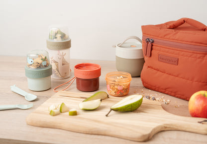To go - Recipiente para snacks de 2 compartimentos Grande | Verde
